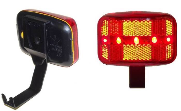 HUSKY BICYCLE REAR FLASHING LIGHT 5 RED LED'S